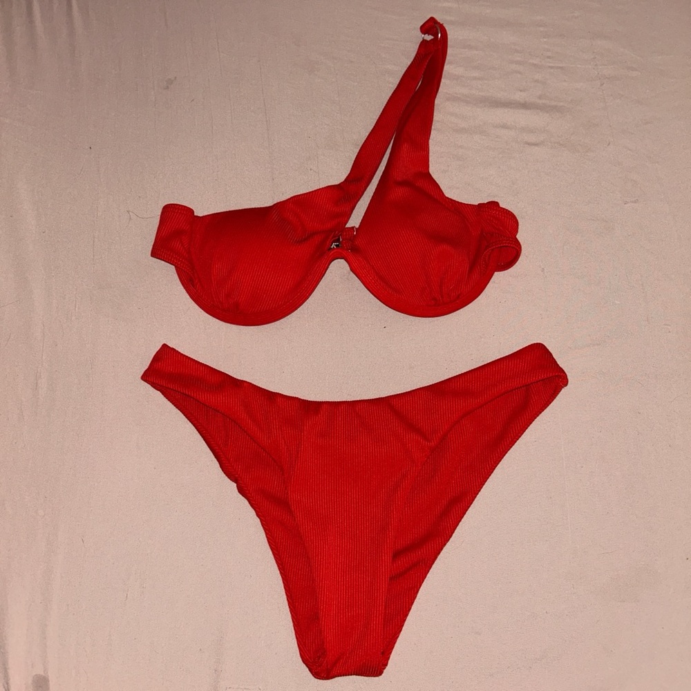 SHEIN Bold Red Bikini Set